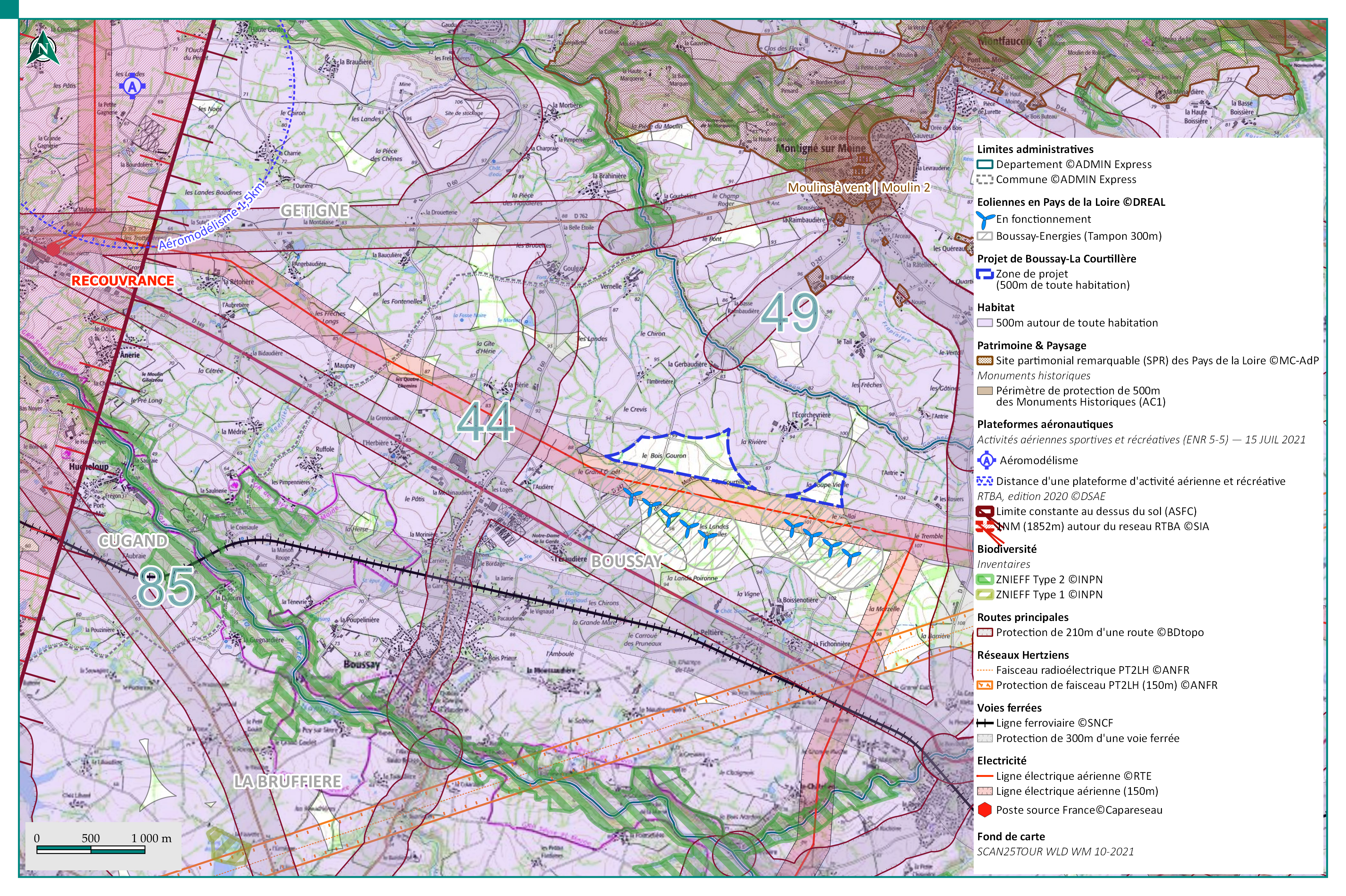 carte des contraintes